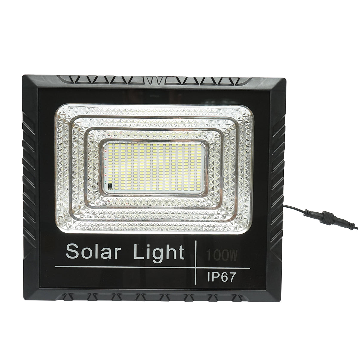 Proiettore led 100W con pannello solare 15W, batteria 1800mAh e telecomando IP67 - immagine 4
