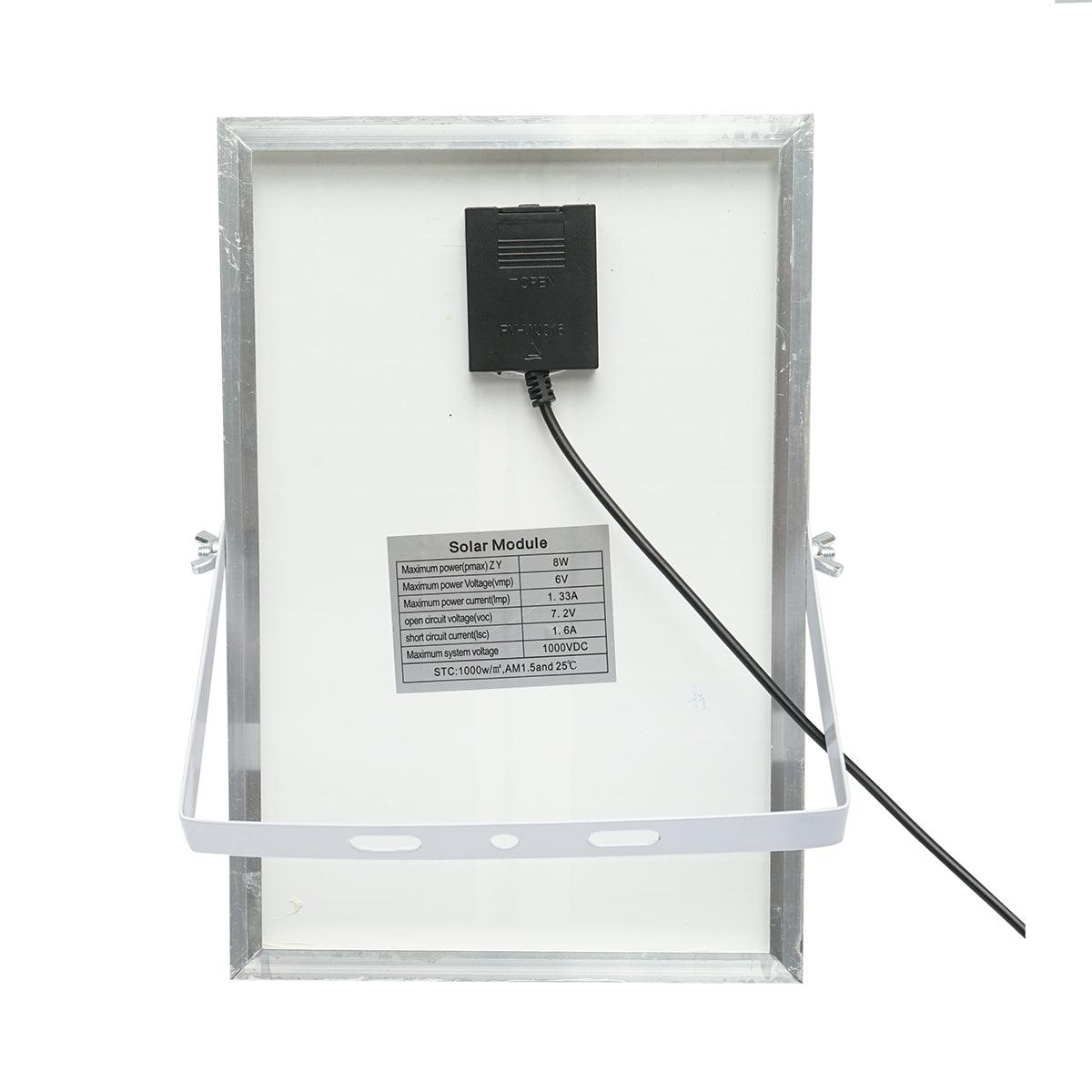 Proiettore led 100W con pannello solare 8W, batteria 5000mAh e telecomando IP66 - immagine 6