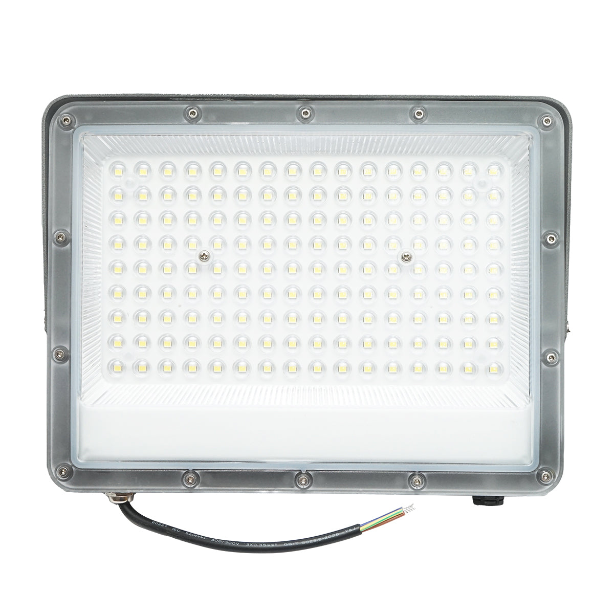 Proiettore LED 100W, 220V, 6500K, IP66, 270x208x25mm - immagine 3