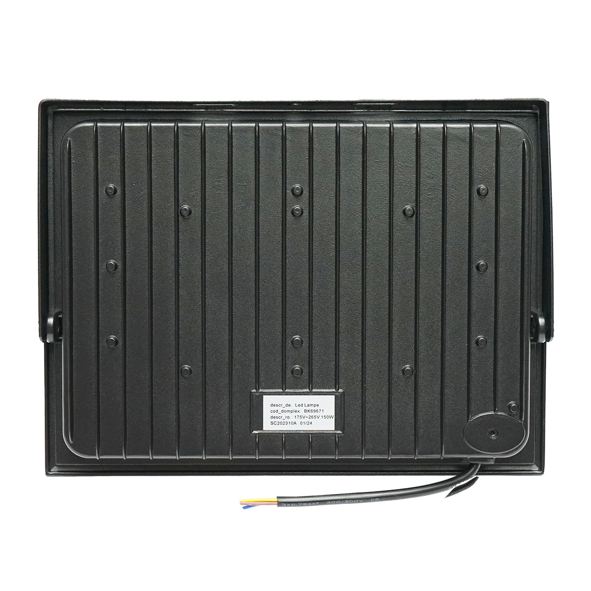 Proiettore LED 150W, 220V, 3000K, IP65, 330x250mm - immagine 2