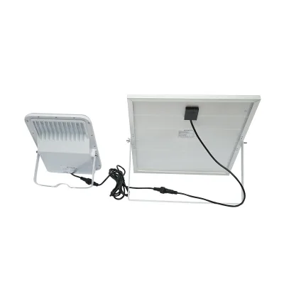 Proiettore LED 20W con pannello solare 35W, telecomando, batteria 3,2V/30Ah - immagine 2