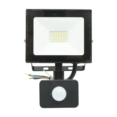 Proiettore led 20W, 1800lm, 6400K, IP44 alimentazione 220V-240V con sensore di movimento