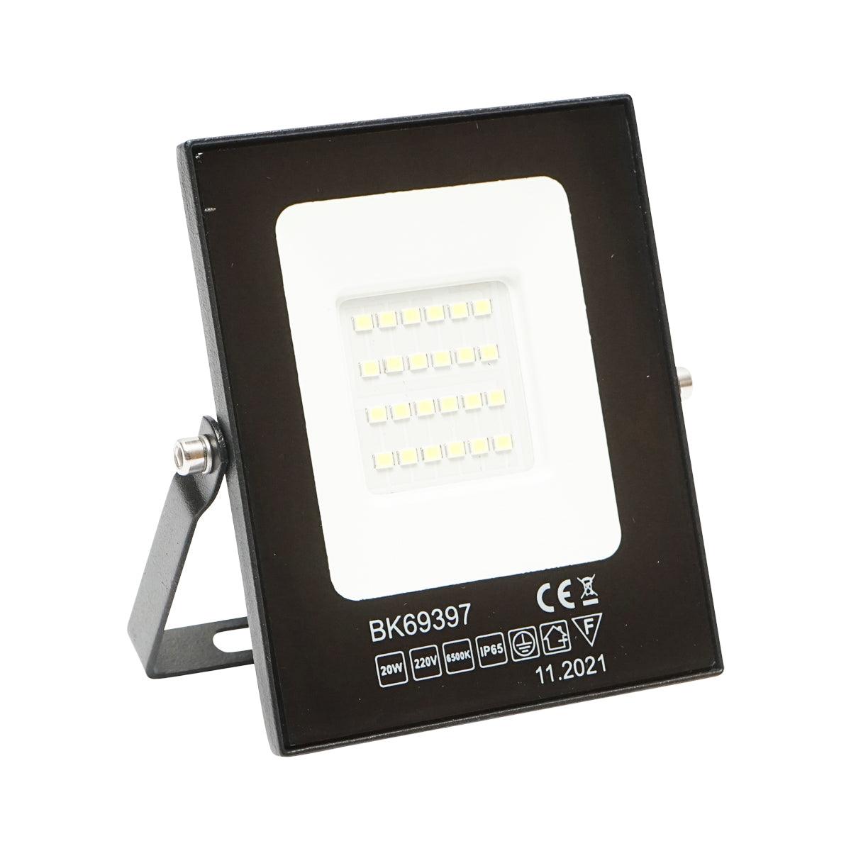 Proiettore LED 20W, 220V, 6500K, IP65, 108x89x13mm - immagine 4