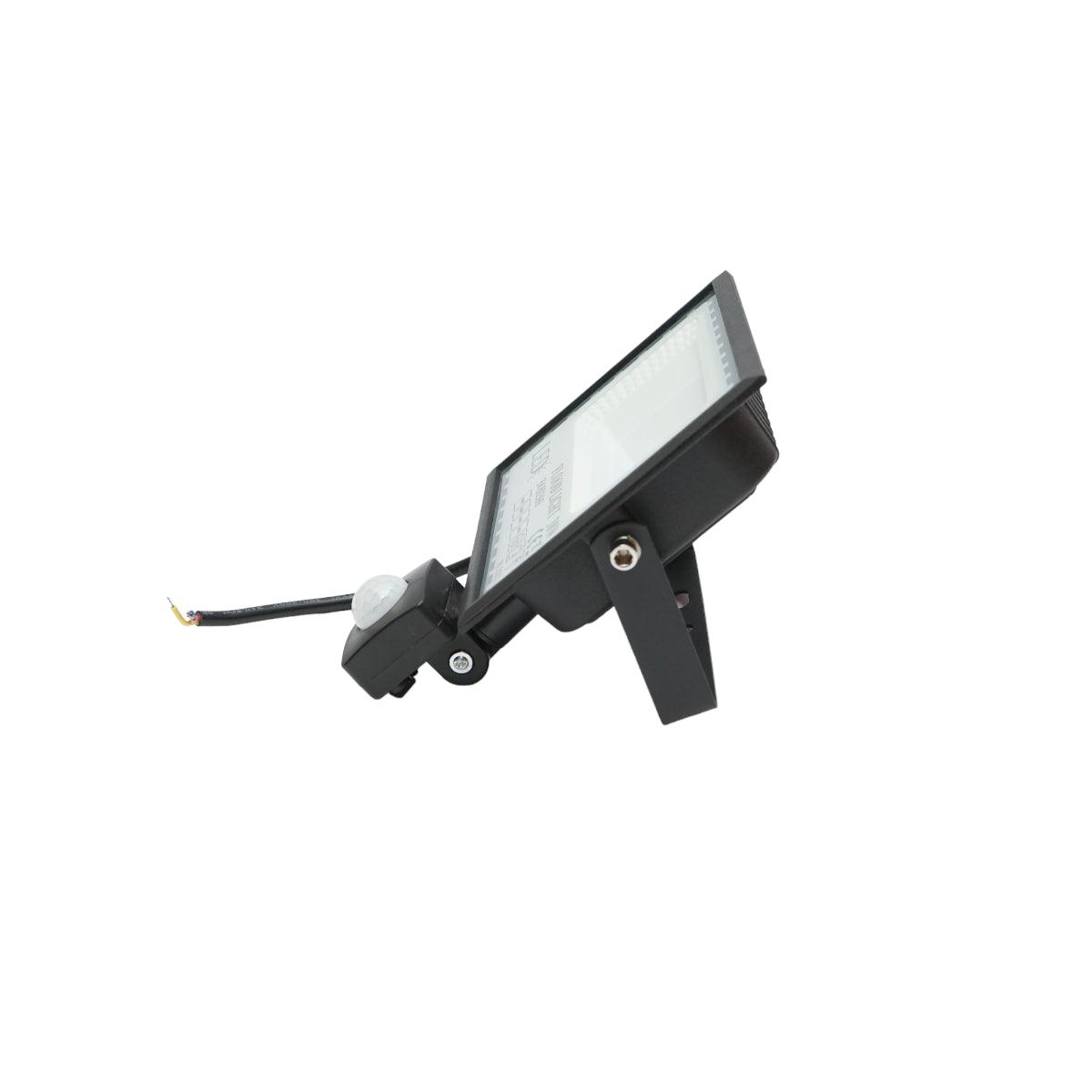 Proiettore LED 30W, 6500K, IP65, con sensore di movimento, 2400lm, 120°, 20.000H, Nero - immagine 5