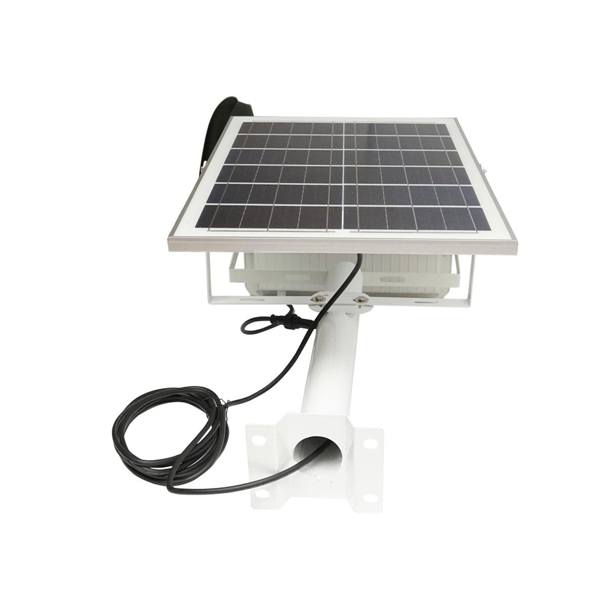 Proiettore LED 400W, 6500K con pannello solare 28W, telecomando e batteria 40Ah - immagine 3