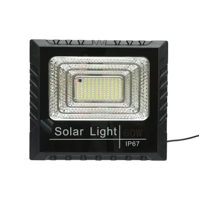 Proiettore led 60W con pannello solare 10W, batteria 1200mAh e telecomando IP67 - immagine 3