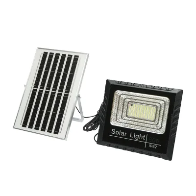 Proiettore led 60W con pannello solare 10W, batteria 1200mAh e telecomando IP67 - immagine 5
