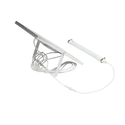 Proiettore led 80W con pannello solare 10W, batteria 6000 mAh e cavo 5m IP65 - immagine 4