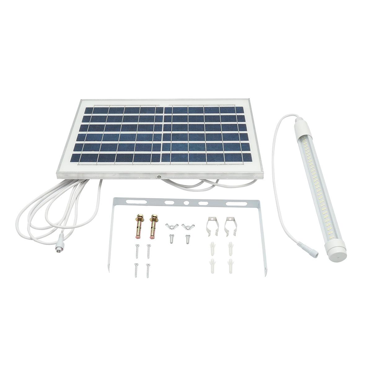 Proiettore led 80W con pannello solare 10W, batteria 6000 mAh e cavo 5m IP65 - immagine 3