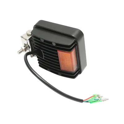 Proiettore LED con segnalazione 12-48V, 48W, 3 funzioni, corpo in alluminio 110x110x42mm - immagine 4
