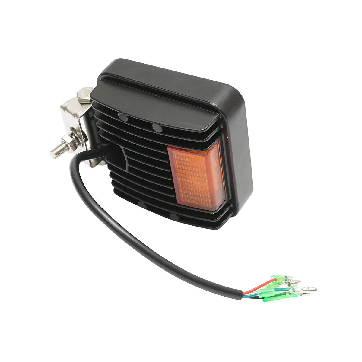 Proiettore LED con segnalazione 12-48V, 48W, 3 funzioni, corpo in alluminio 110x110x42mm - immagine 4