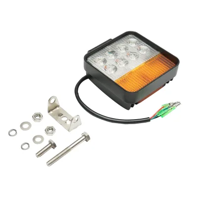 Proiettore LED con segnalazione 12-48V, 48W, 3 funzioni, corpo in alluminio 110x110x42mm - immagine 2