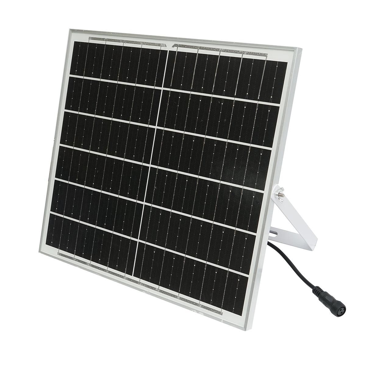 Proiettore LED da 150W con pannello solare monocristallino da 25W, telecomando e batteria inclusa - immagine 6