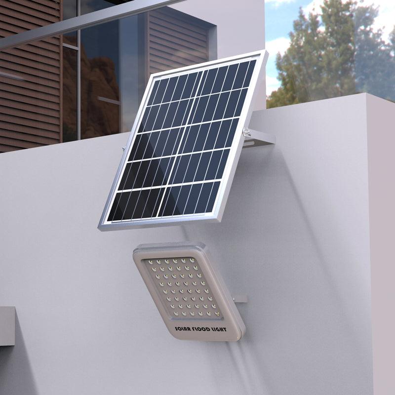 Proiettore LED da 150W con pannello solare monocristallino da 25W, telecomando e batteria inclusa - immagine 2