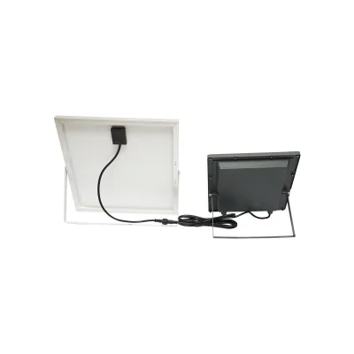 Proiettore led da 200w con pannello solare da 20W, batteria e telecomando - immagine 3