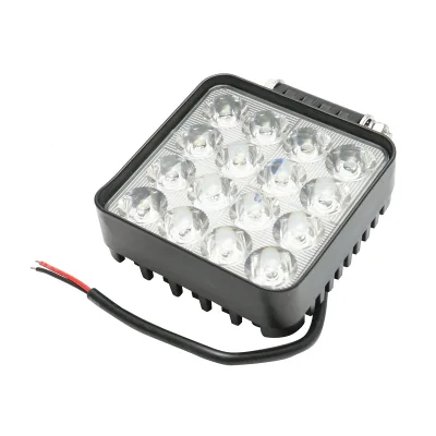 Proiettore LED quadrato combinato 12-80V, 42W alloggiamento in alluminio 107x107x40mm - immagine 4