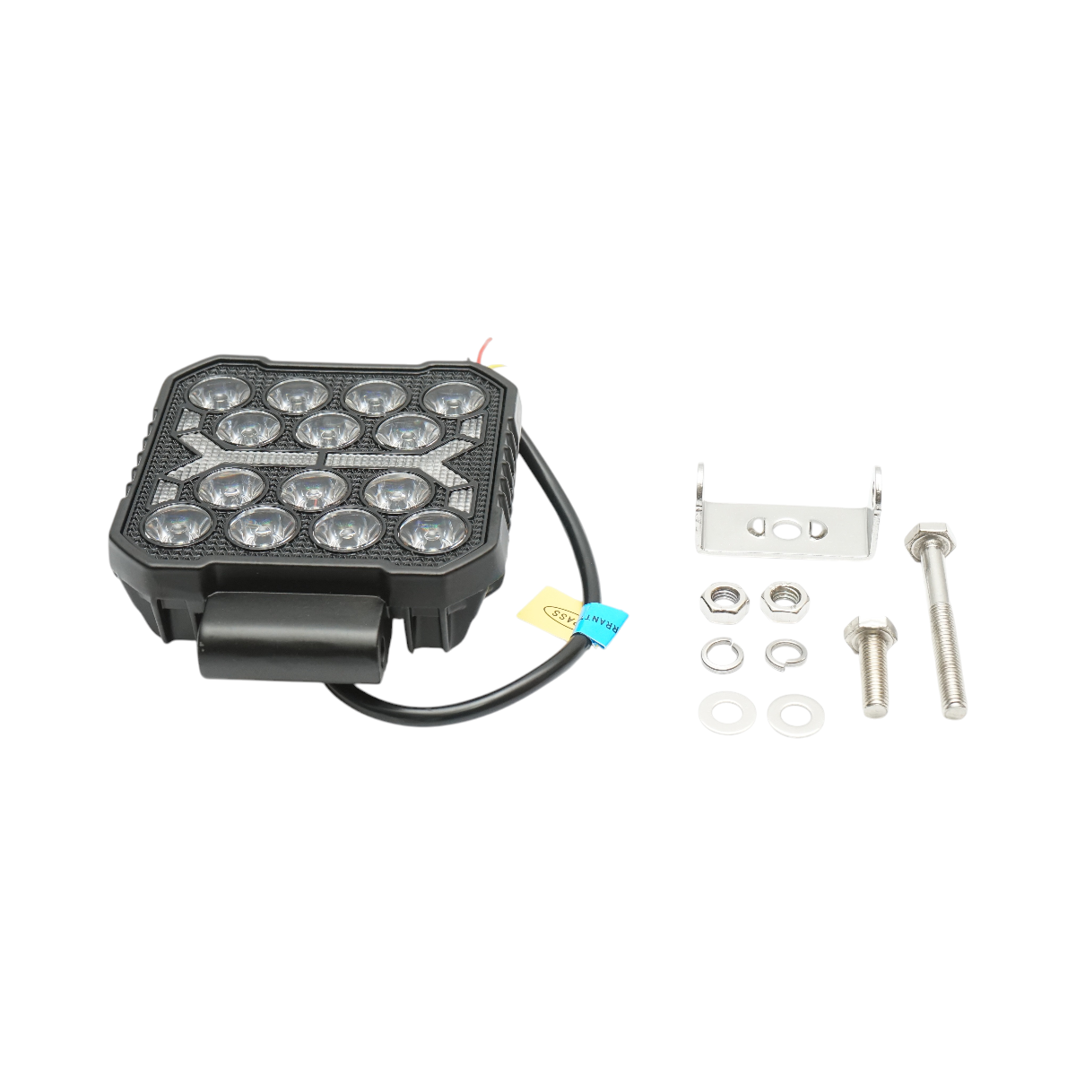 Proiettore LED quadrato con DRL 9-36V, 16W bianco-giallo, corpo in alluminio 108x108x33mm IP68 Breckner Germany - immagine 2