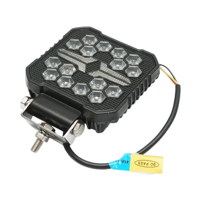 Proiettore LED quadrato con DRL 9-36V, 22W bianco-giallo, corpo in alluminio 107x107x33mm IP68 Breckner Germany - immagine 4