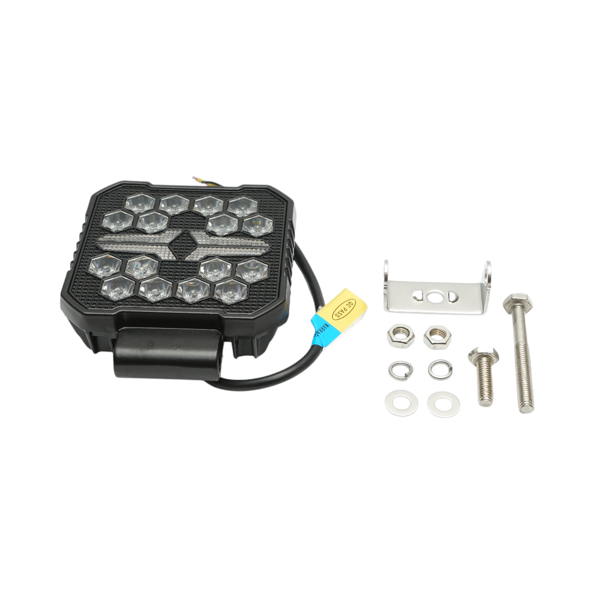 Proiettore LED quadrato con DRL 9-36V, 22W bianco-giallo, corpo in alluminio 107x107x33mm IP68 Breckner Germany - immagine 2
