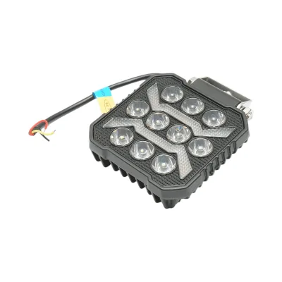 Proiettore LED quadrato con DRL 9-80V, 17W bianco-giallo, corpo in alluminio 107x107x33mm IP67 Breckner Germany - immagine 4
