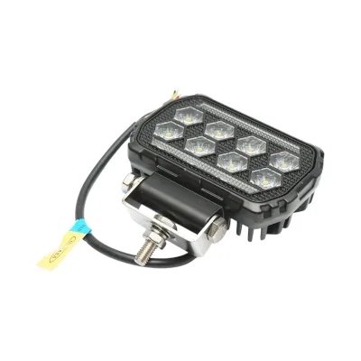 Proiettore LED rettangolare con DRL 9-36V, 28W bianco-giallo, corpo in alluminio 112x75x45mm IP68 Breckner Germany - immagine 4