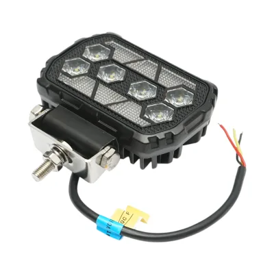 Proiettore LED rettangolare con DRL 9-36V, 28W bianco-giallo, corpo in alluminio 112x75x45mm IP68 Breckner Germany - immagine 4