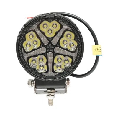 Proiettore LED rotondo con DRL 9-36V, 19W bianco-giallo, corpo in alluminio 108x108x38mm IP68 Breckner Germany
