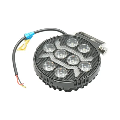 Proiettore LED rotondo con DRL 9-80V, 17W bianco-giallo, corpo in alluminio 108x108x38mm IP67 Breckner Germany - immagine 4