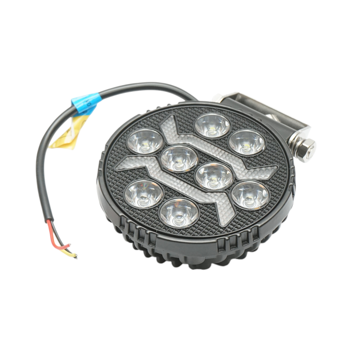 Proiettore LED rotondo con DRL 9-80V, 17W bianco-giallo, corpo in alluminio 108x108x38mm IP67 Breckner Germany - immagine 4
