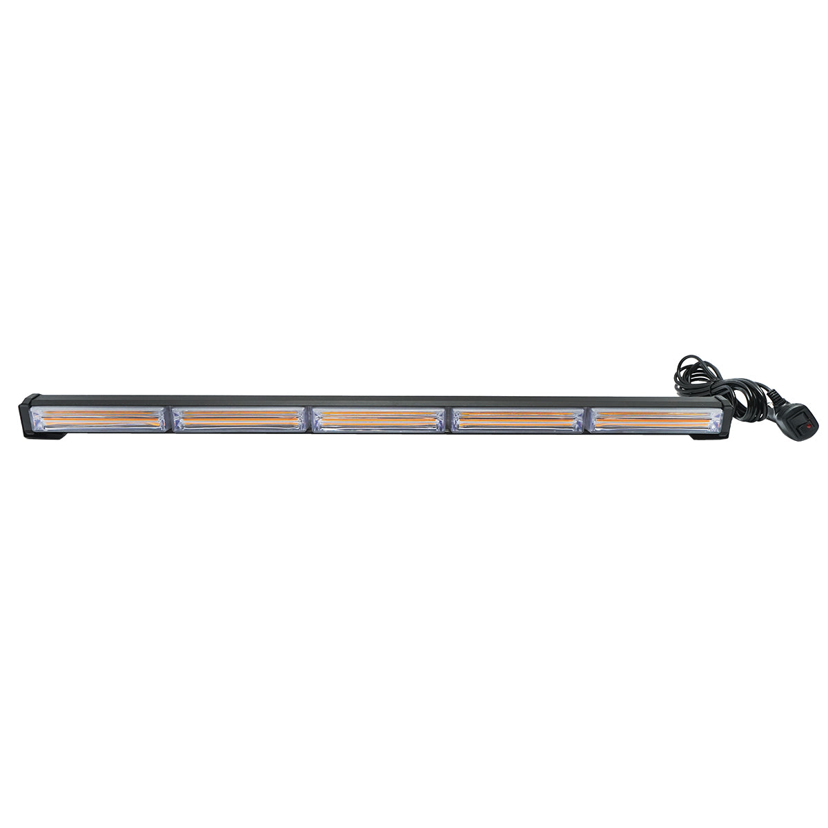 Proiettore stroboscopico giallo con 5 moduli LED, 12–24V Breckner Germany