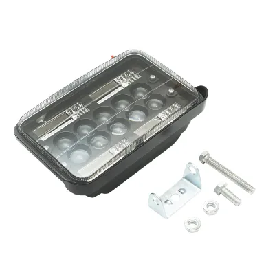 Proiettore/lampada slim con visiera, 78W, 4 zone SMD e 6 LED con lente, 10-30V, 12V/24V, Breckner Germany - immagine 3