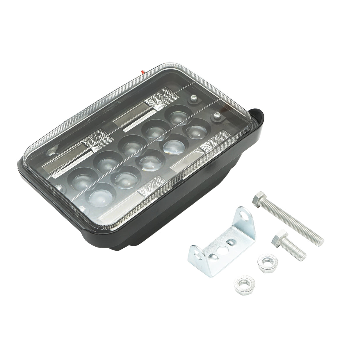 Proiettore/lampada slim con visiera, 78W, 4 zone SMD e 6 LED con lente, 10-30V, 12V/24V, Breckner Germany - immagine 3