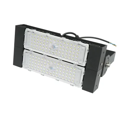 Proiettori LED 100W, 220V, 6500K, IP67 nero 410x380x155mm - immagine 2