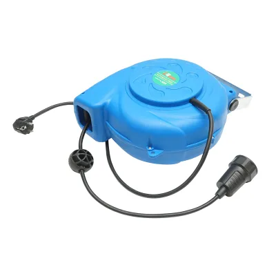 Prolunga elettrica avvolgibile automatica 10m con presa Schuko 16A/250V - immagine 2