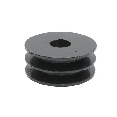 Puleggia a 2 gole per albero motore con chiavetta da 25 mm, motore da 13 CV