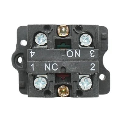 Pulsante bianco con ritorno 1NO+1NC, 400V/10A, LAY5 Breckner Germany - immagine 5