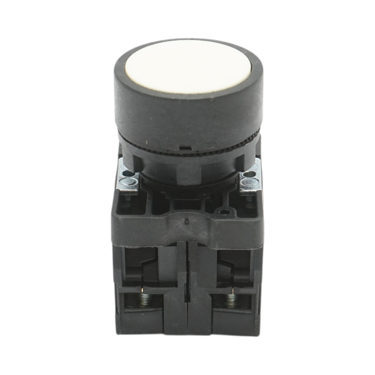 Pulsante bianco con ritorno 1NO+1NC, 400V/10A, LAY5 Breckner Germany - immagine 2