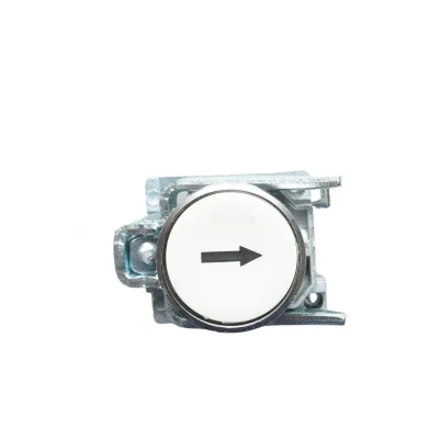 Pulsante bianco con ritorno e marcatura a freccia 1NO, 10A, TB4 Breckner Germany - immagine 2