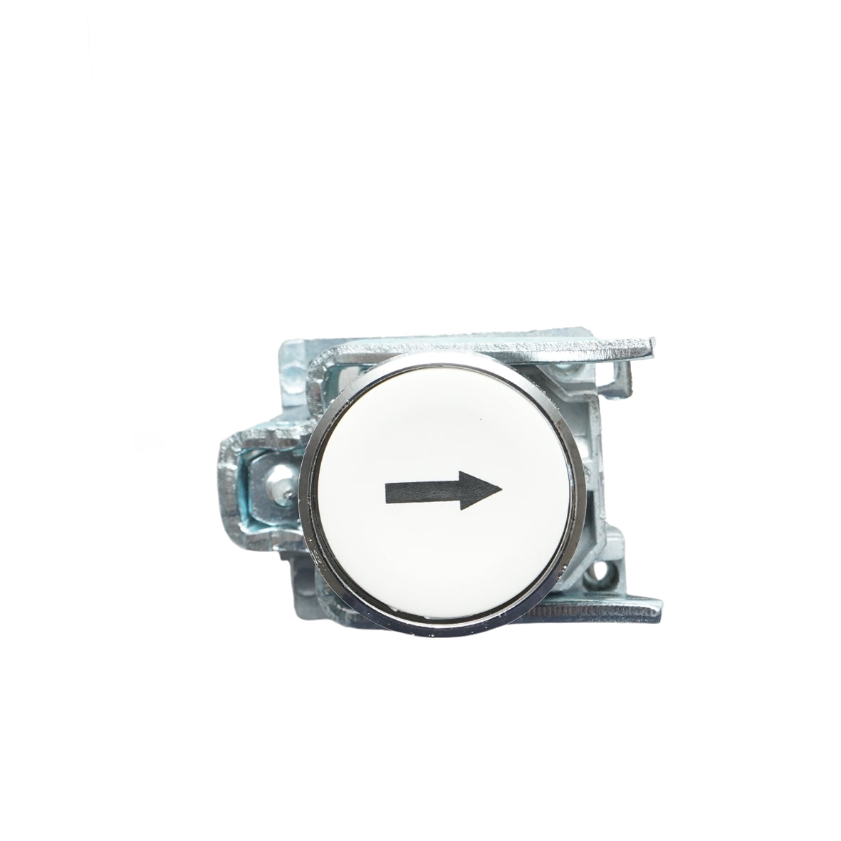 Pulsante bianco con ritorno e marcatura a freccia 1NO, 10A, TB4 Breckner Germany - immagine 2