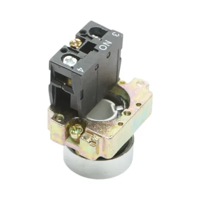 Pulsante bianco con ritorno e marcatura a freccia 1NO, 400V/10A, LAY5 Breckner Germany - immagine 4