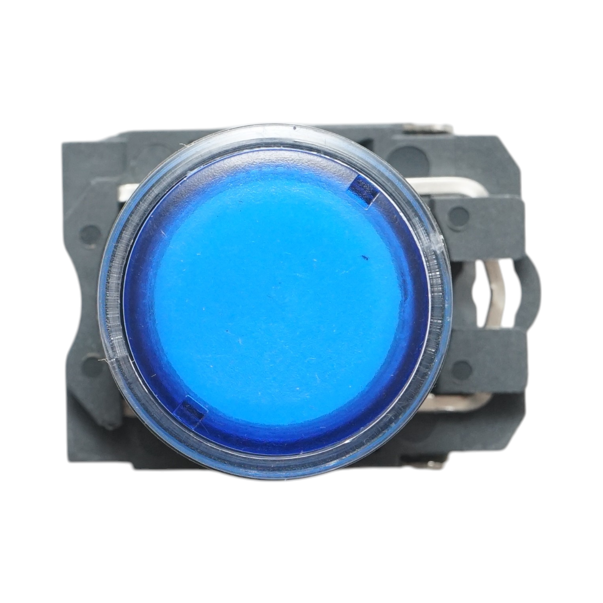Pulsante con ritorno e segnalazione LED blu 1NO+1NC, 220V/10A, TB5 Breckner Germany - immagine 3