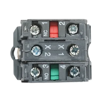 Pulsante con ritorno e segnalazione LED blu 1NO+1NC, 220V/10A, TB5 Breckner Germany - immagine 5