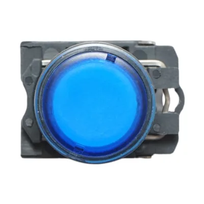Pulsante con ritorno e segnalazione LED blu 1NO+1NC, 24V/10A TB5 Breckner Germany - immagine 3