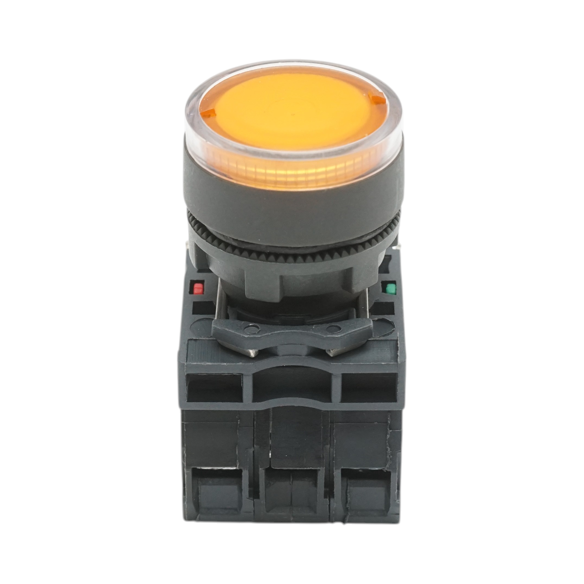 Pulsante con ritorno e segnalazione LED giallo 1NO+1NC, 220V/10A, TB5 Breckner Germany - immagine 2