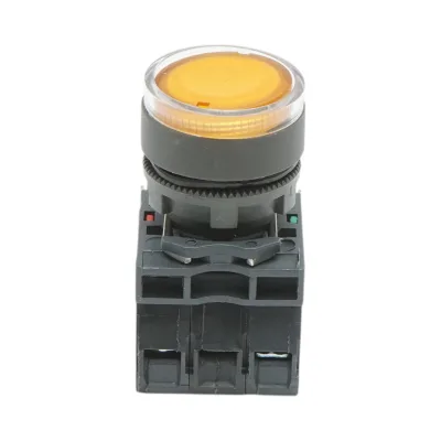 Pulsante con ritorno e segnalazione LED giallo 1NO+1NC, 24V/10A TB5 Breckner Germany - immagine 2