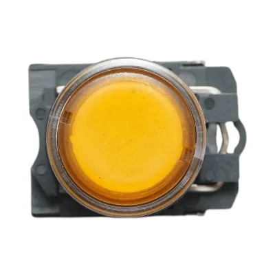 Pulsante con ritorno e segnalazione LED giallo 1NO+1NC, 24V/10A TB5 Breckner Germany - immagine 3