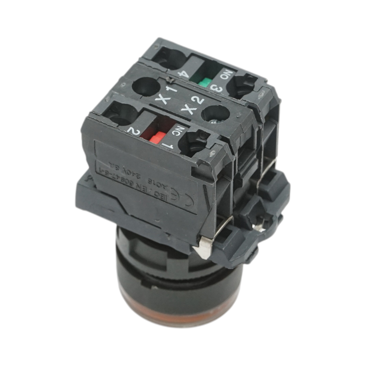 Pulsante con ritorno e segnalazione LED giallo 1NO+1NC, 24V/10A TB5 Breckner Germany - immagine 4