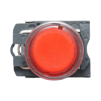 Pulsante con ritorno e segnalazione LED rosso 1NO+1NC, 220V/10A, TB5 Breckner Germany - immagine 3
