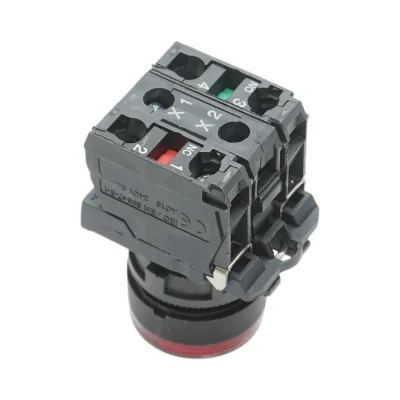 Pulsante con ritorno e segnalazione LED rosso 1NO+1NC, 24V/10A TB5 Breckner Germany - immagine 4
