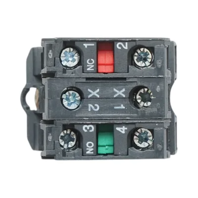 Pulsante con ritorno e segnalazione LED verde 1NO+1NC, 24V/10A, TB5 Breckner Germany - immagine 5